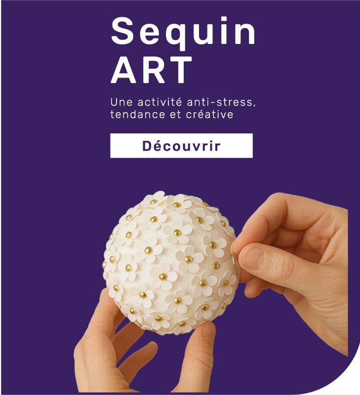 Sequin art pour polystyrène hyper tendance